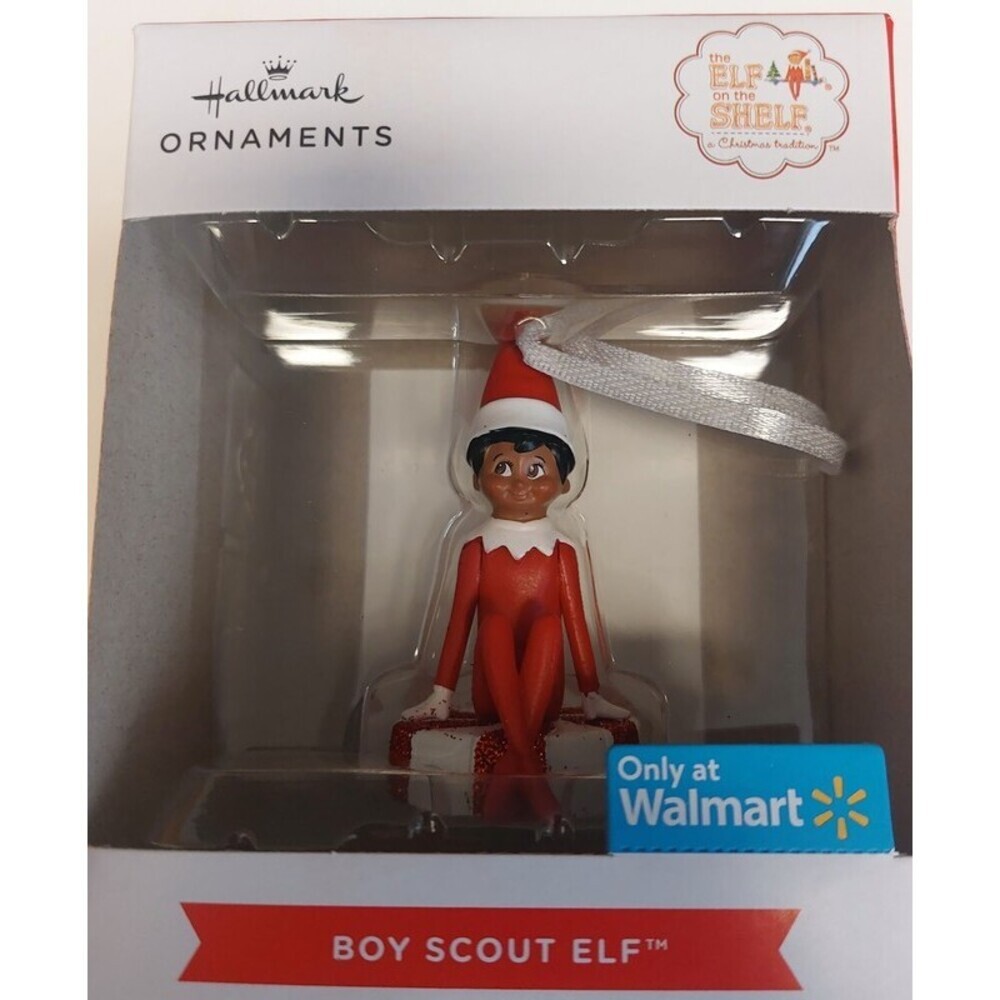 Hallmark Tree Ornament 2022 Elf On The Shelf BOY SCOUT ELF Dark Skin Exclusive - Picture 2 of 3